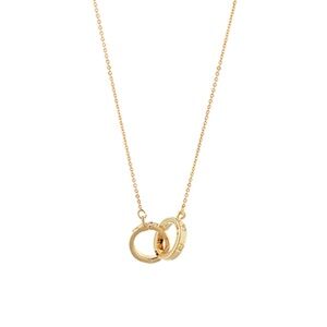 Linked Nail Head Ring Necklace